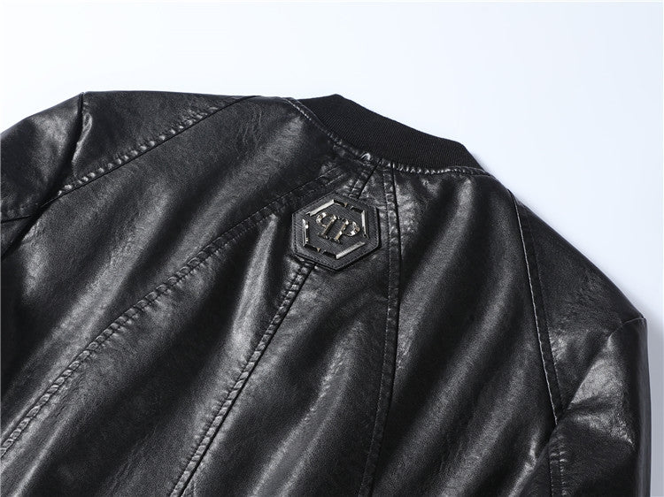 New-PHILIPP 6975 Padded leather jacket