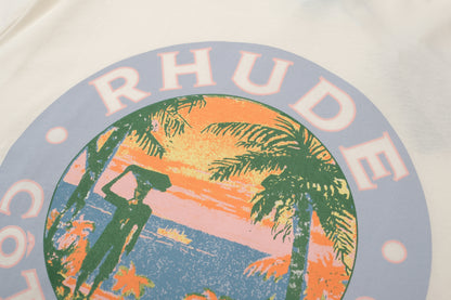 New-RHUDE Coastline sunset poster T-shirt