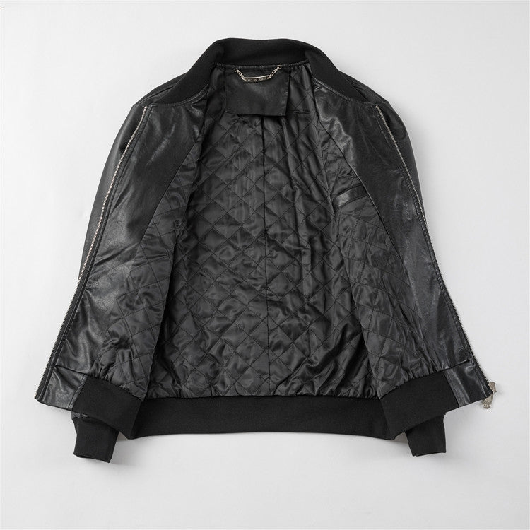 New-PHILIPP 6972 Padded leather jacket