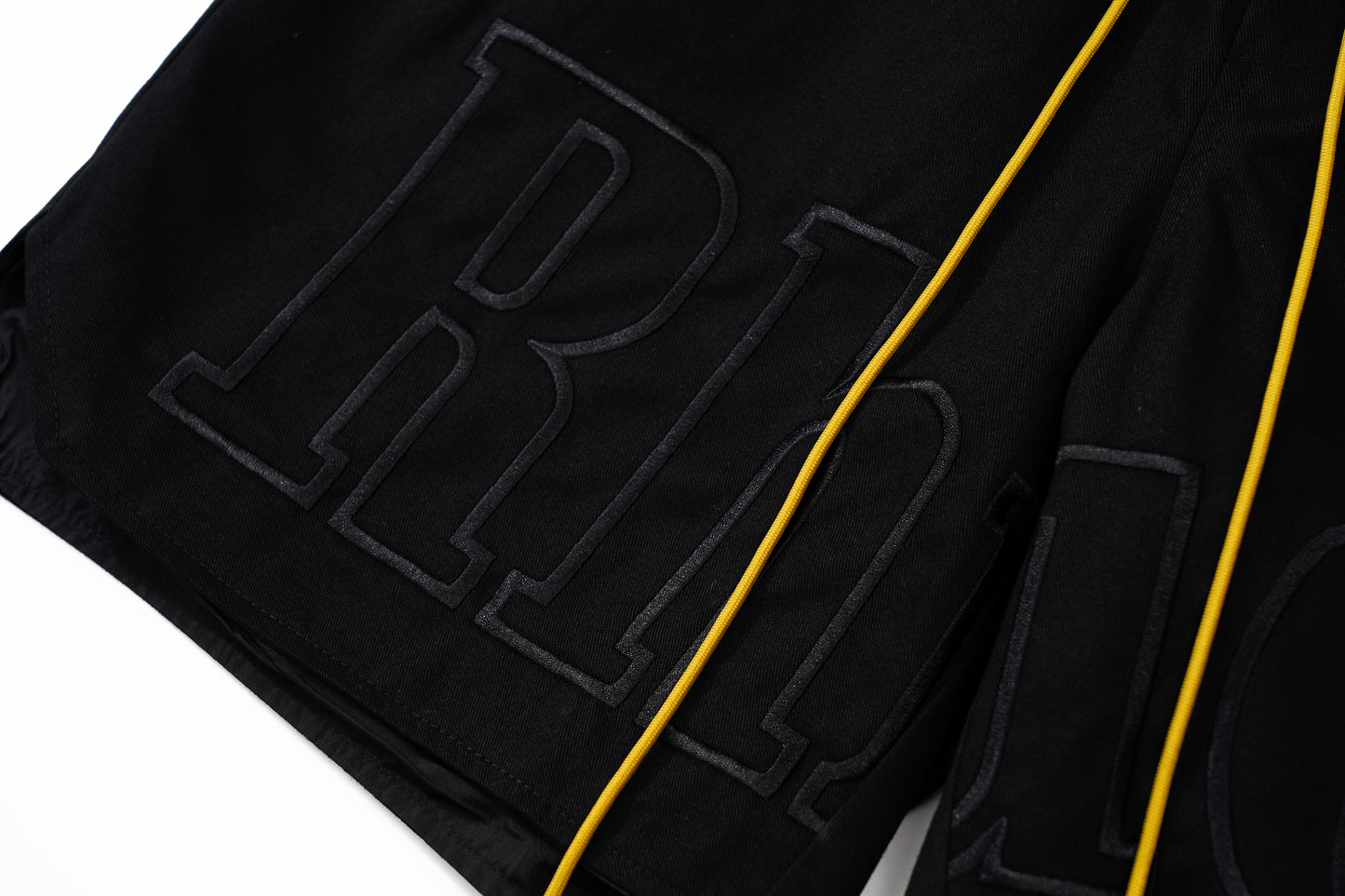 New-RHUDE Summer lettering logo embroidered shorts