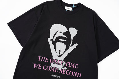 New-RHUDE Vintage portrait print T-shirt