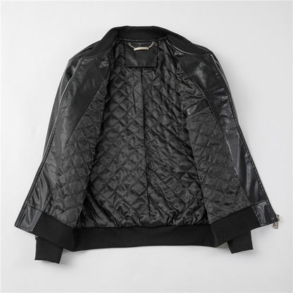 New-PHILIPP 6973 Padded leather jacket