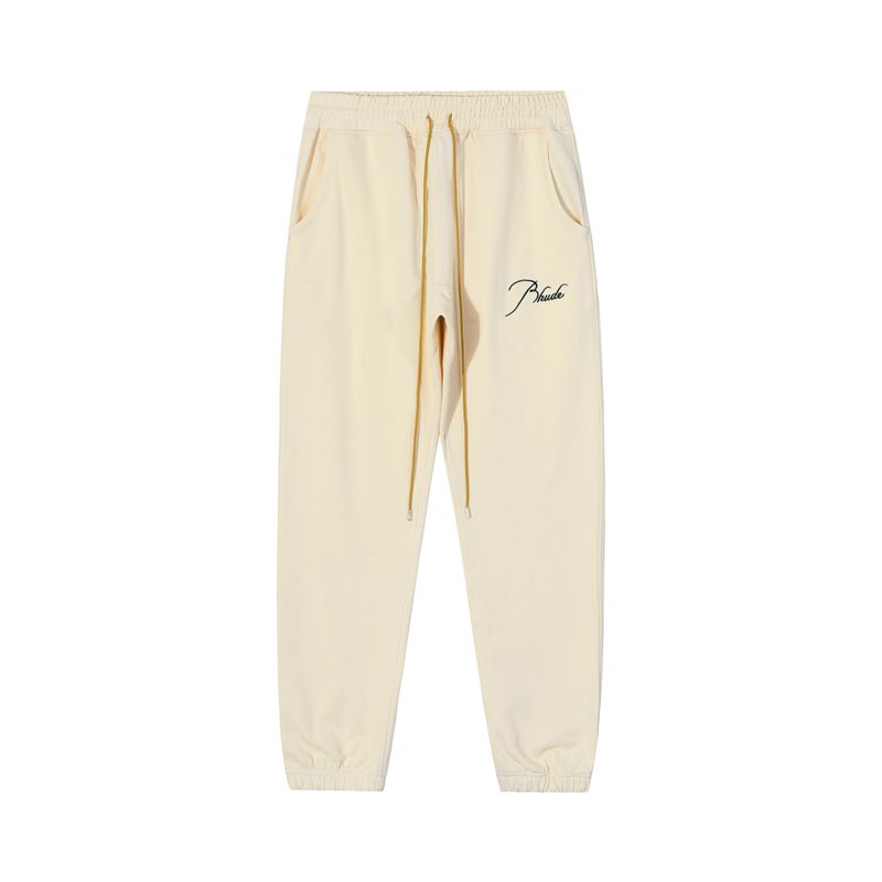 New-RHUDE Retro drawstring long terry sweatpants