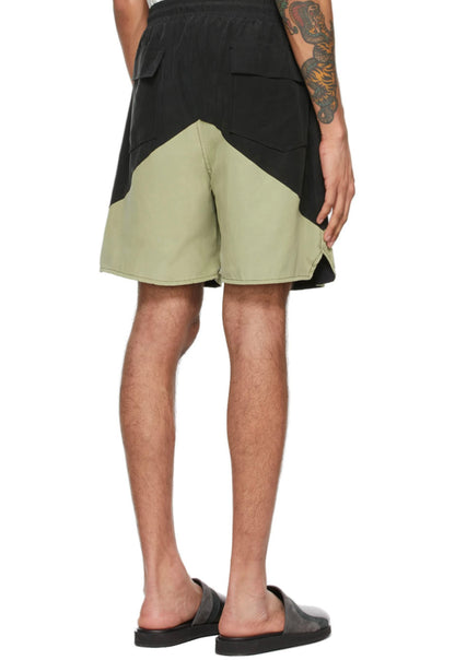 New-RHUDE Two-tone lettering print shorts