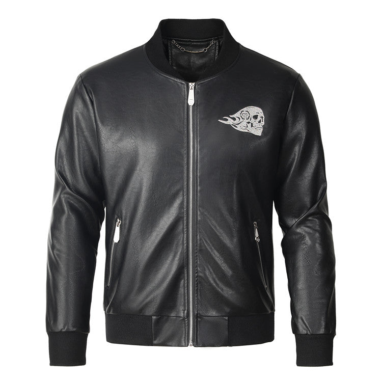 New-PHILIPP 6985 Padded leather jacket