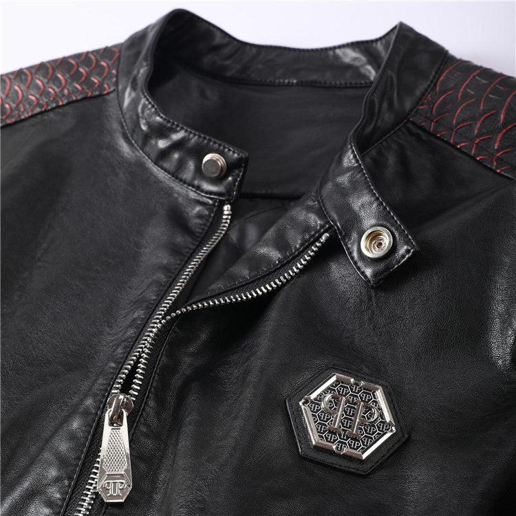 New-PHILIPP 6979 Padded leather jacket