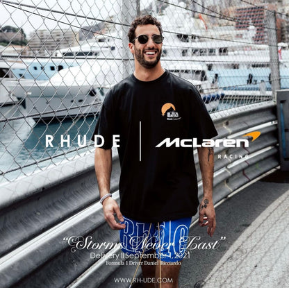 New-RHUDE Joint F1 Formula Classic Sunset T-shirt