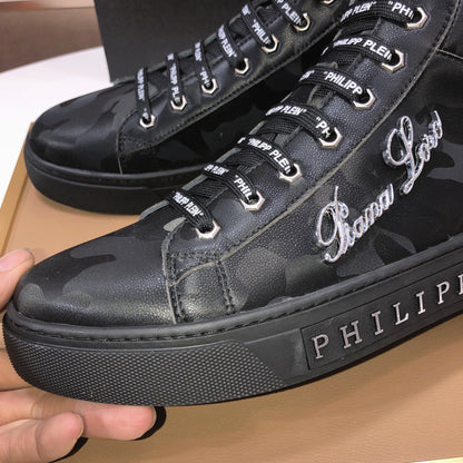 New-PHILIPP High Top leather shoes