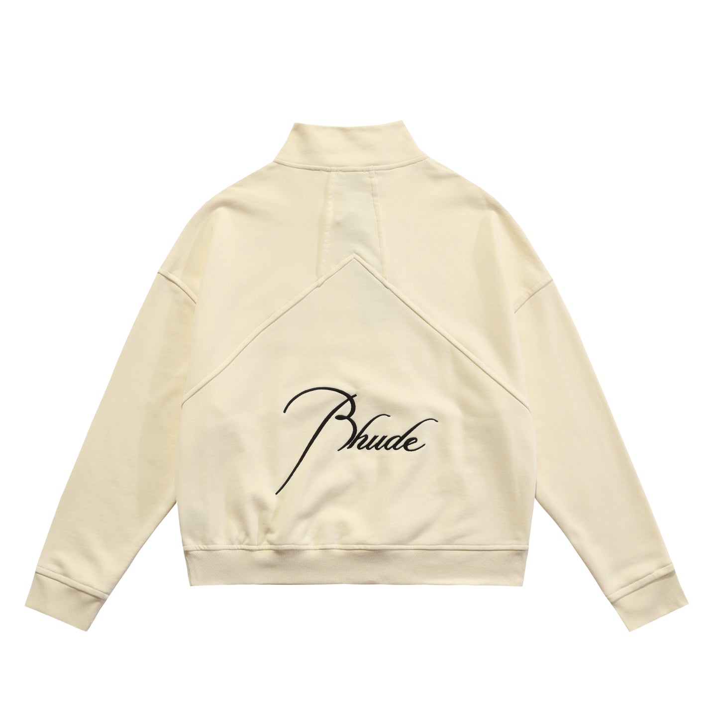 New-RHUDE Vintage Stand Collar Half Zip Sweatshirt