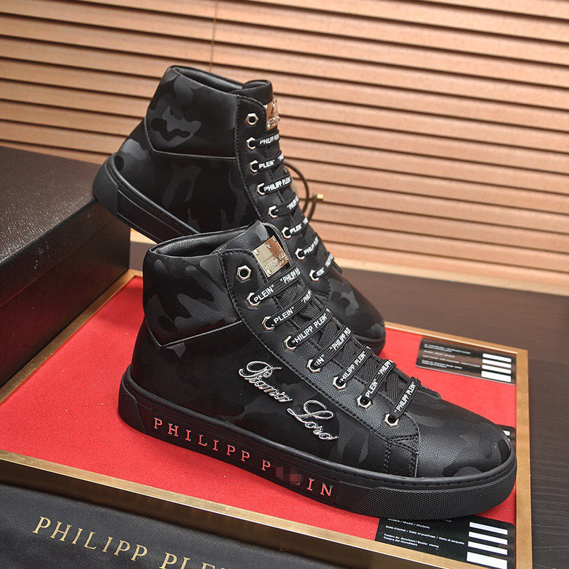 New-PHILIPP High Top Leather shoes