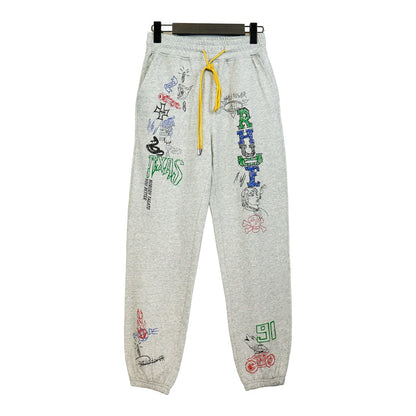 New-RHUDE Cartoon graffiti sweatpants