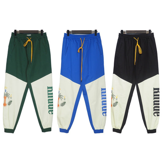 New-RHUDE Three-color sports sweatpants