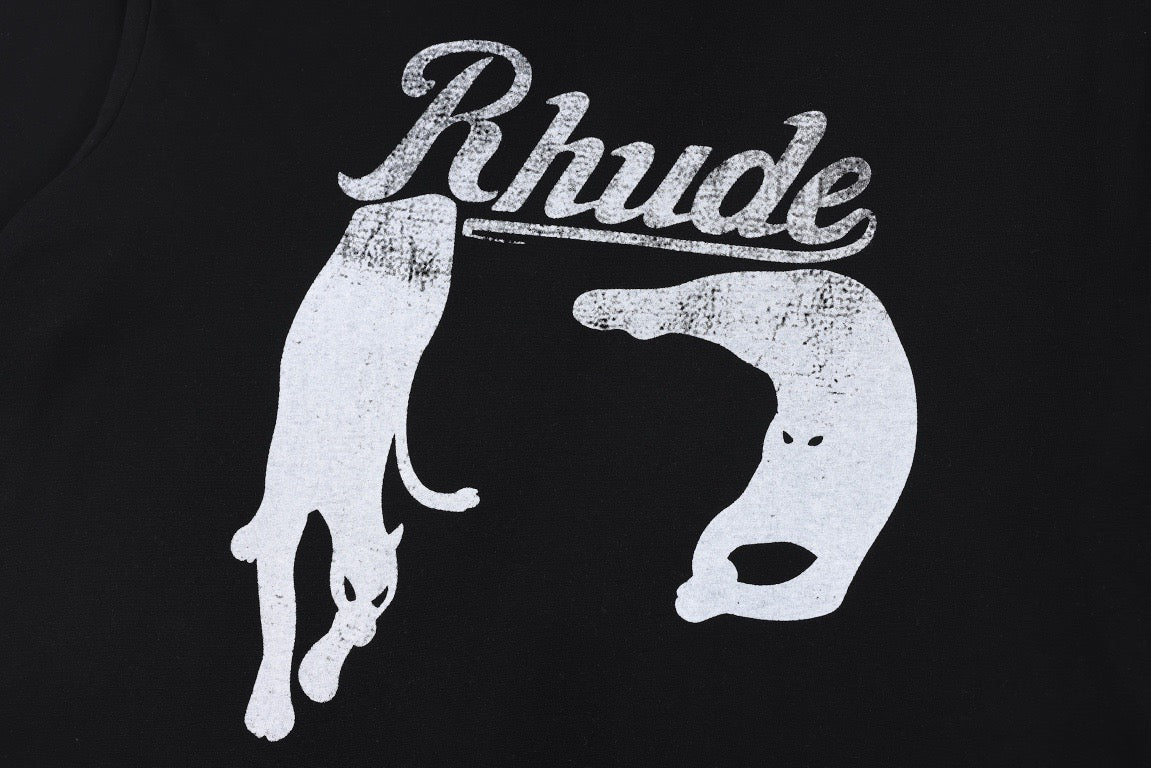 New-RHUDE Leopard print T-shirt