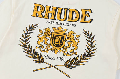 New-RHUDE Cigar club emblem T-shirt