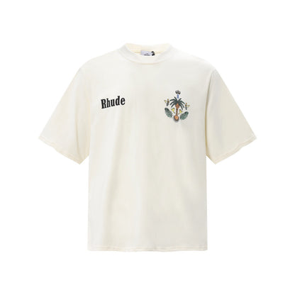 New-RHUDE Coconut Tree Print T-shirt