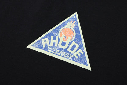 New-RHUDE Retro triangle logo T-shirt