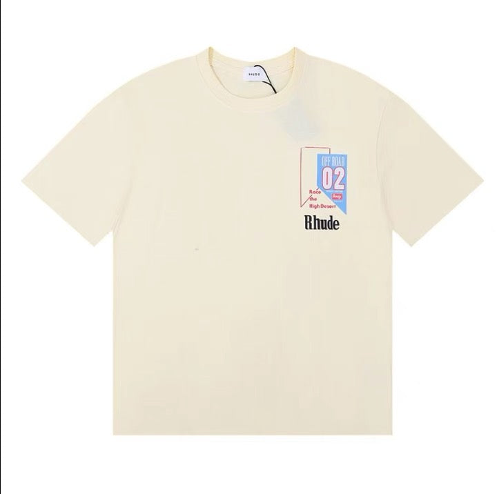 New-RHUDE Retro logo print T-shirt