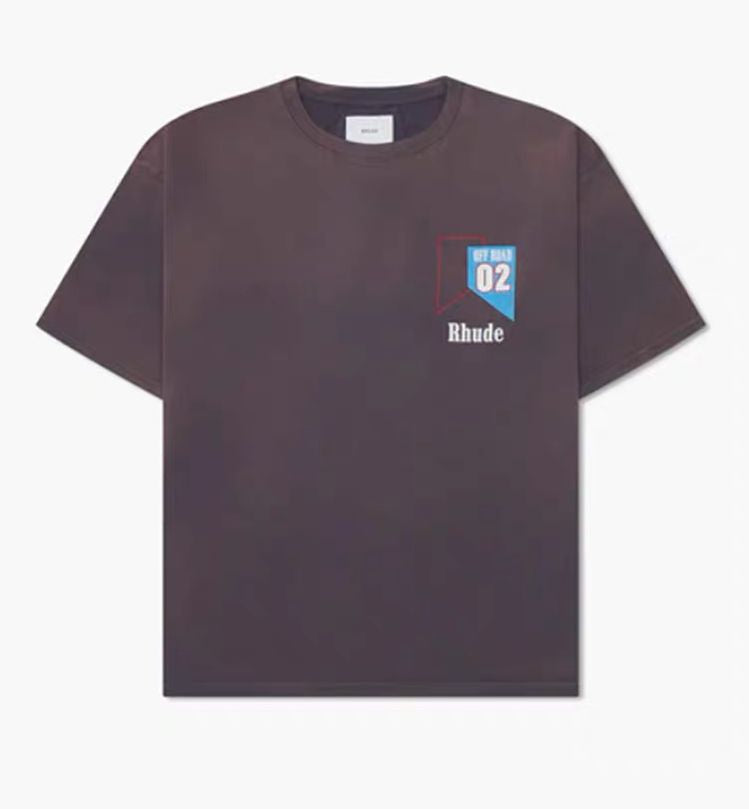 New-RHUDE Retro logo print T-shirt