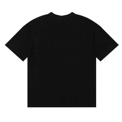 New-RHUDE Slogan badge logo T-shirt