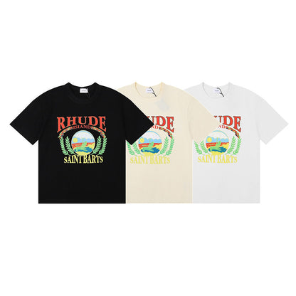 New-RHUDE Summer vacation beach T-shirt