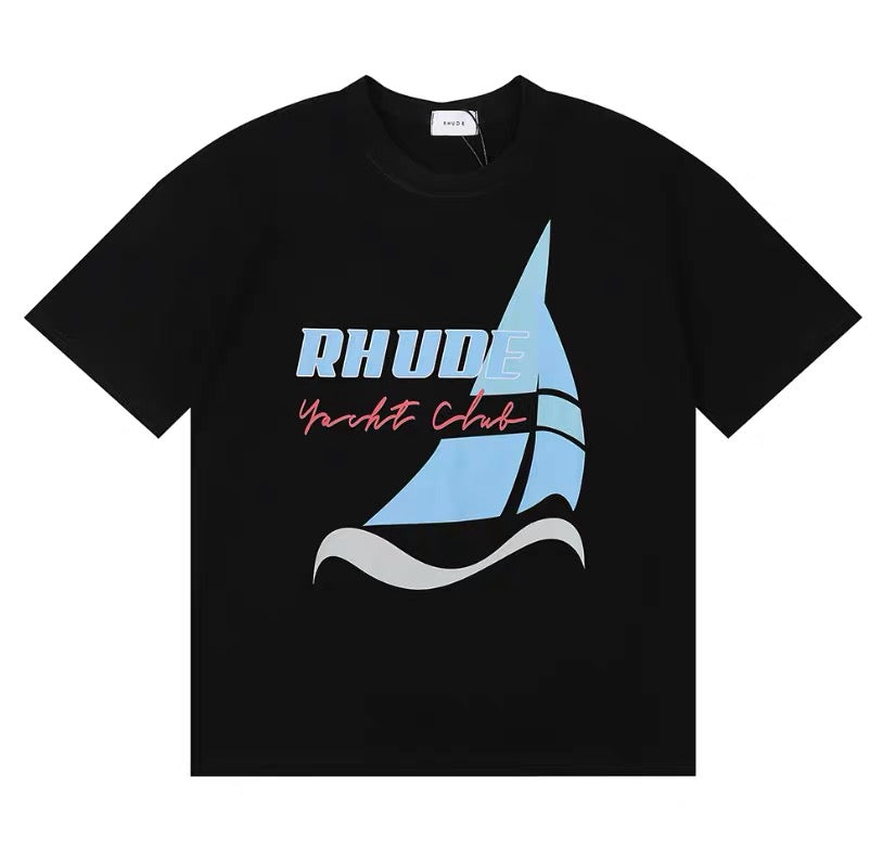 New-RHUDE Summer sailing slogan T-shirt