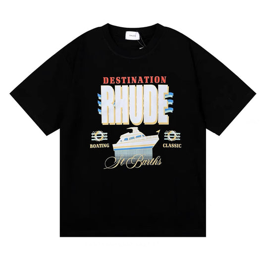 New-RHUDE Ship Printing T-shirt