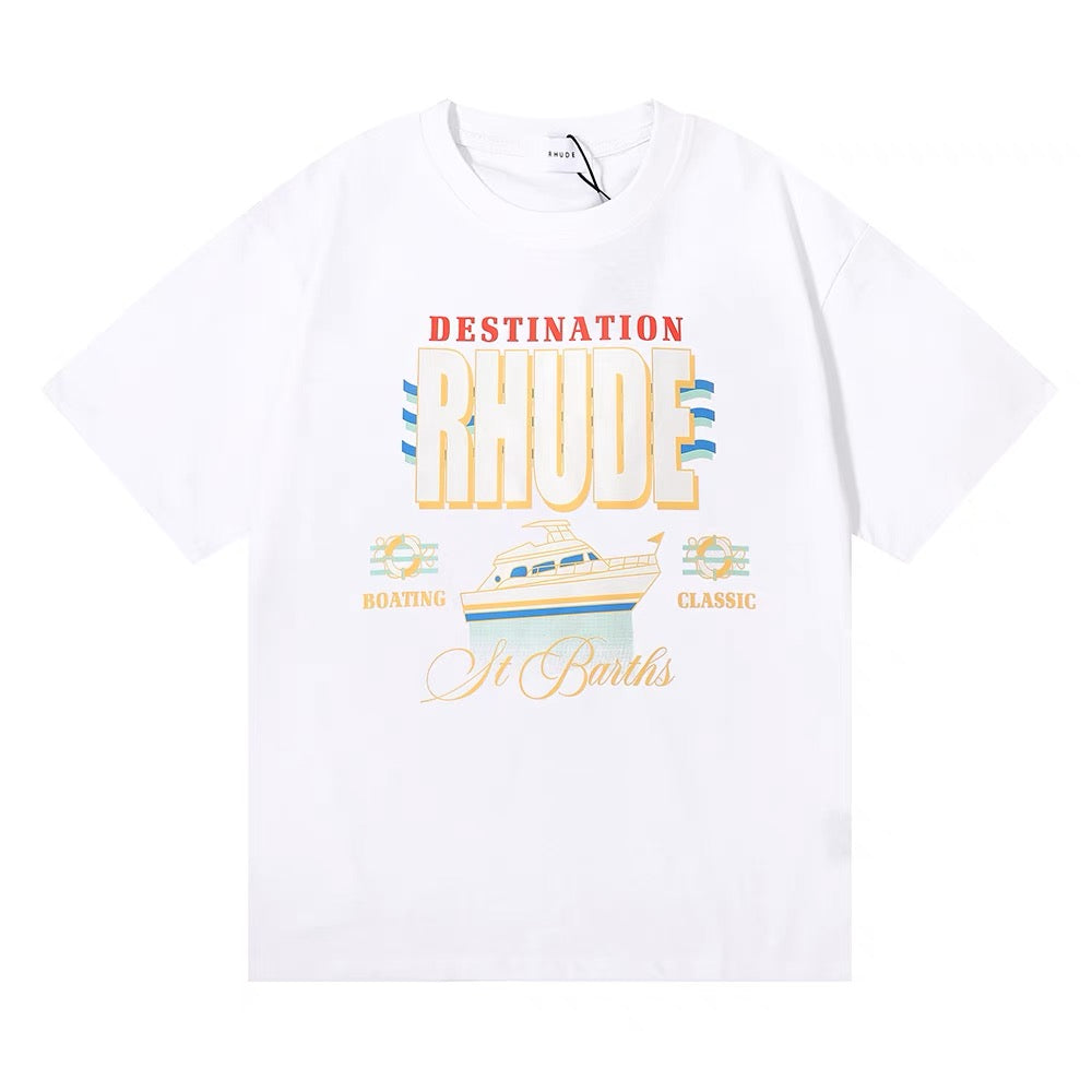 New-RHUDE Ship Printing T-shirt