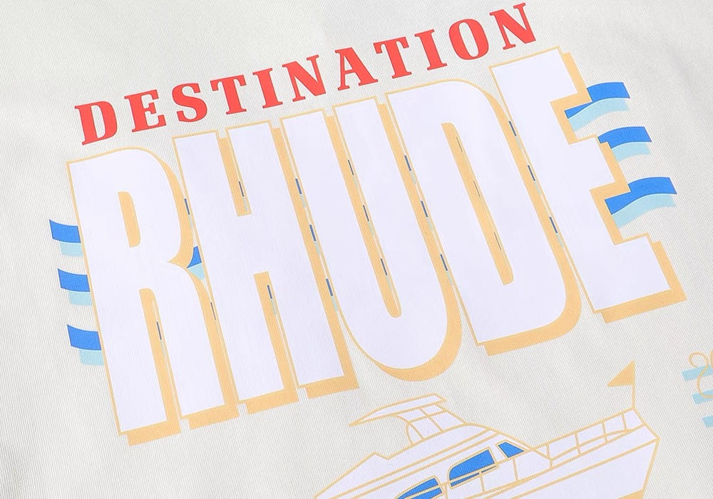 New-RHUDE Ship Printing T-shirt