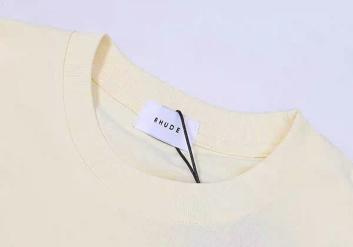 New-RHUDE Letter Printing T-shirt