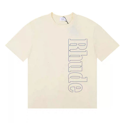 New-RHUDE Letter Printing T-shirt