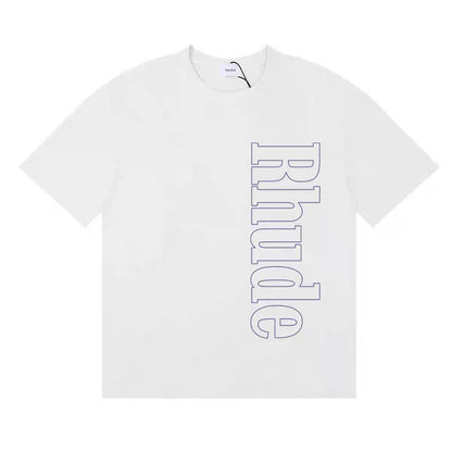 New-RHUDE Letter Printing T-shirt