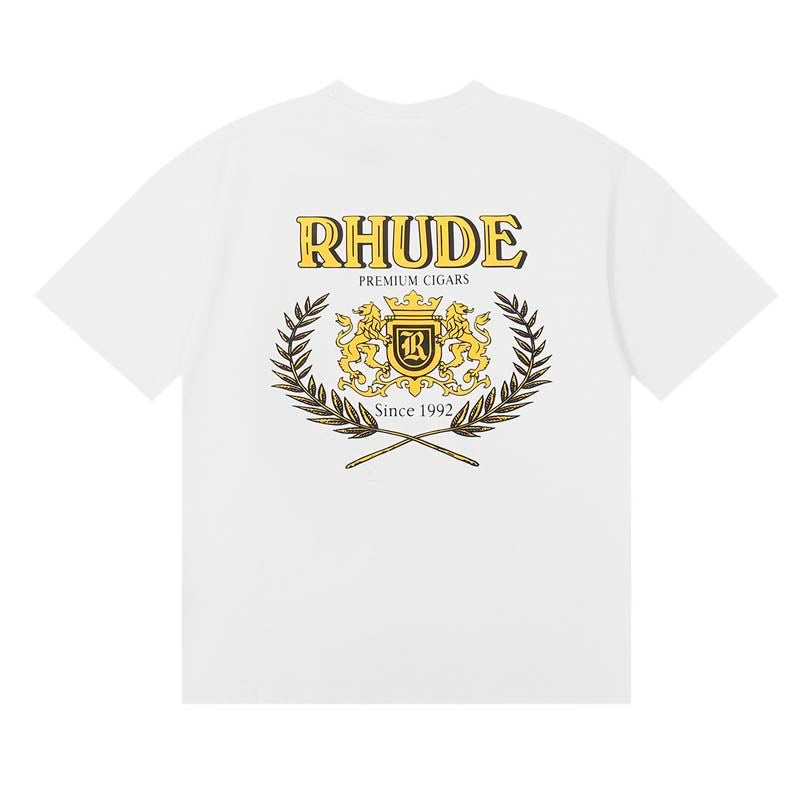 New-RHUDE Cigar club emblem T-shirt