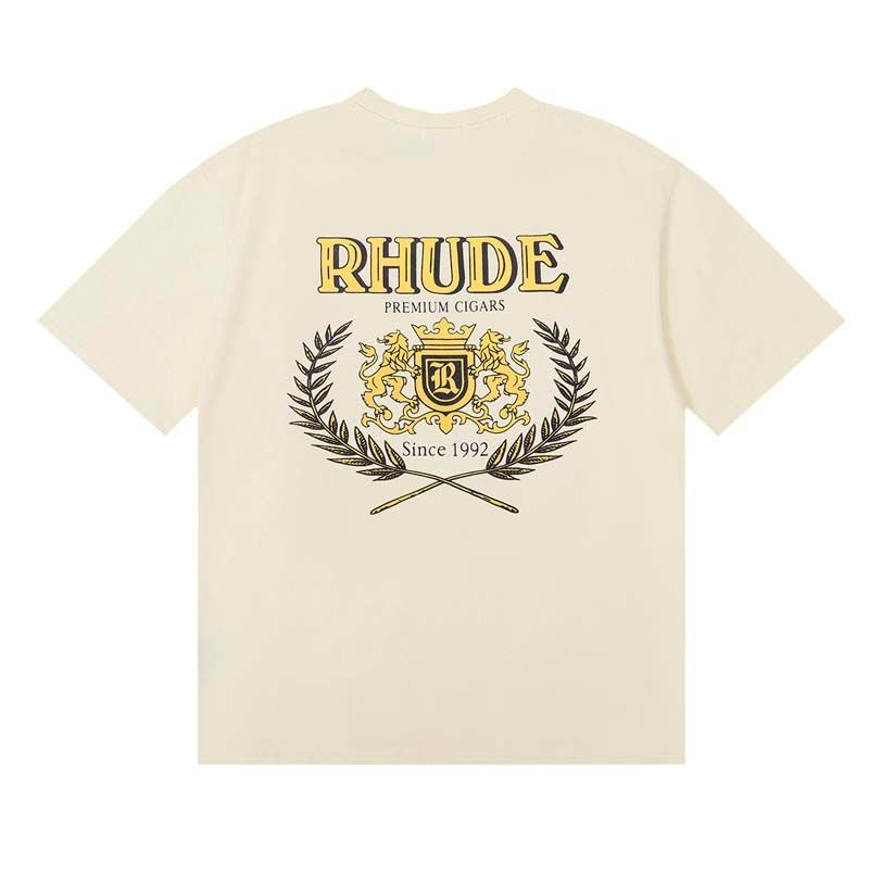 New-RHUDE Cigar club emblem T-shirt