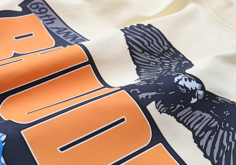 New-RHUDE Eagle print T-shirt