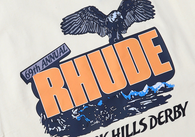 New-RHUDE Eagle print T-shirt