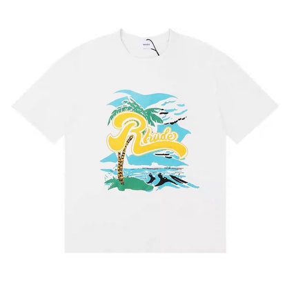 New-RHUDE Coconut Tree Print T-shirt