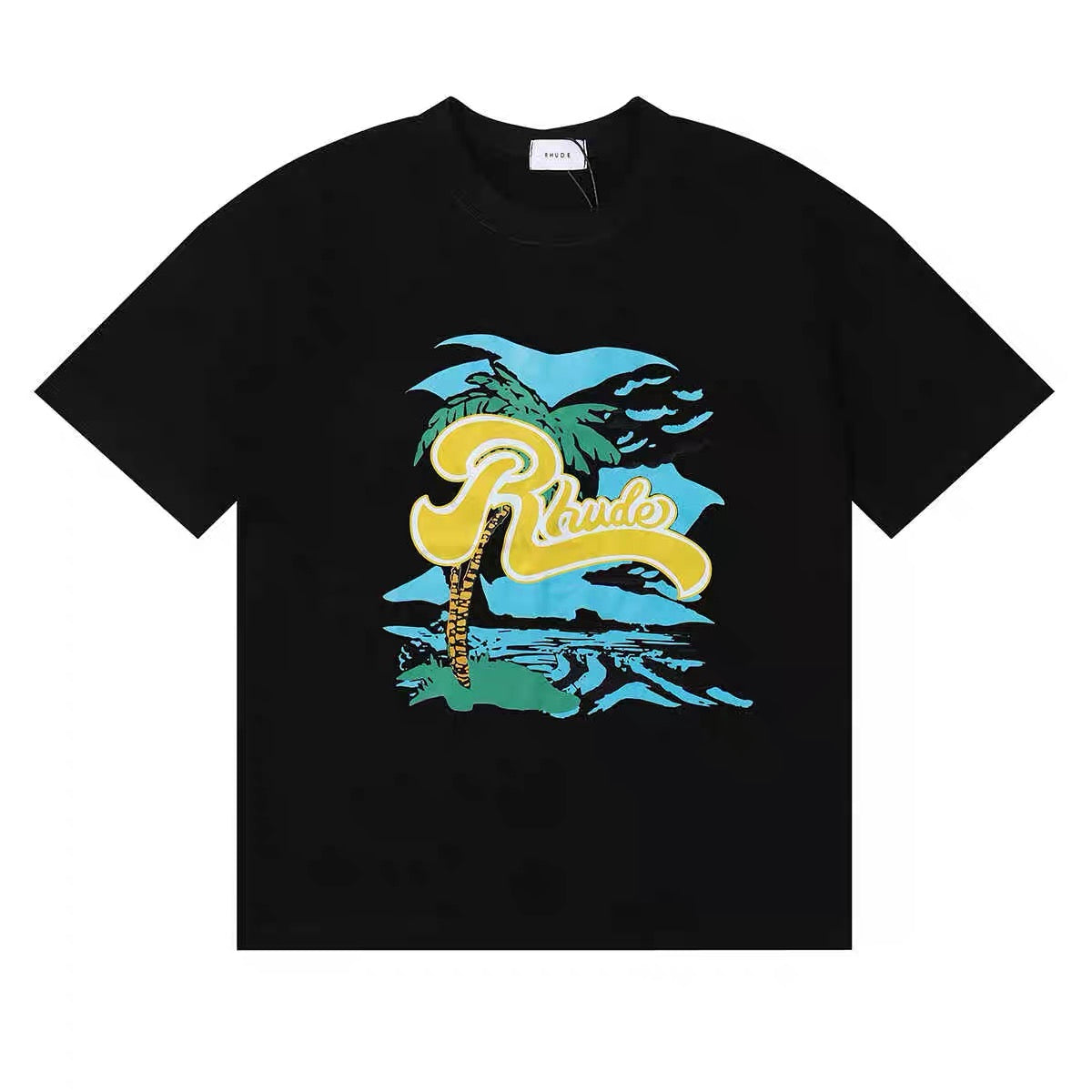 New-RHUDE Coconut Tree Print T-shirt