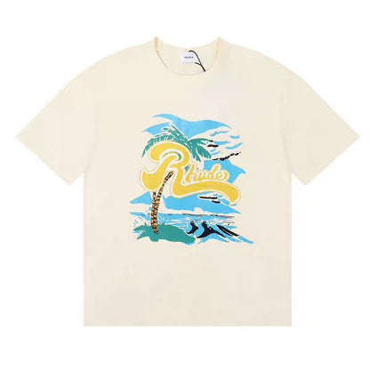 New-RHUDE Coconut Tree Print T-shirt