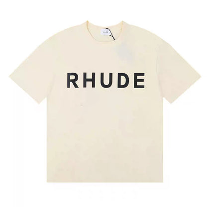 New-RHUDE Letter Printing T-shirt