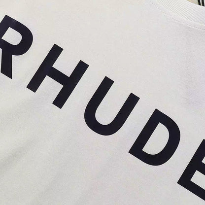 New-RHUDE Letter Printing T-shirt