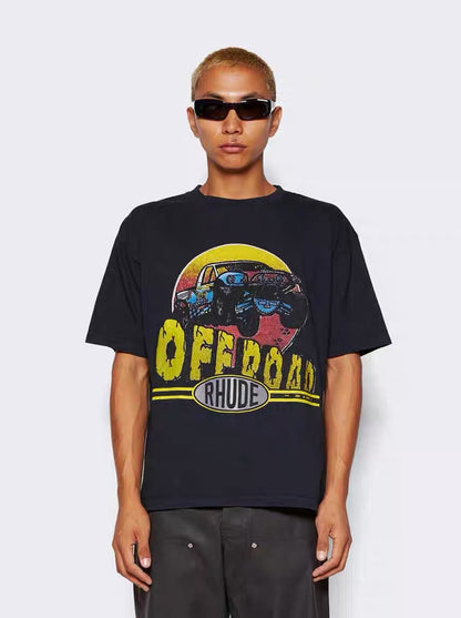 New-RHUDE Off-road vehicle print T-shirt