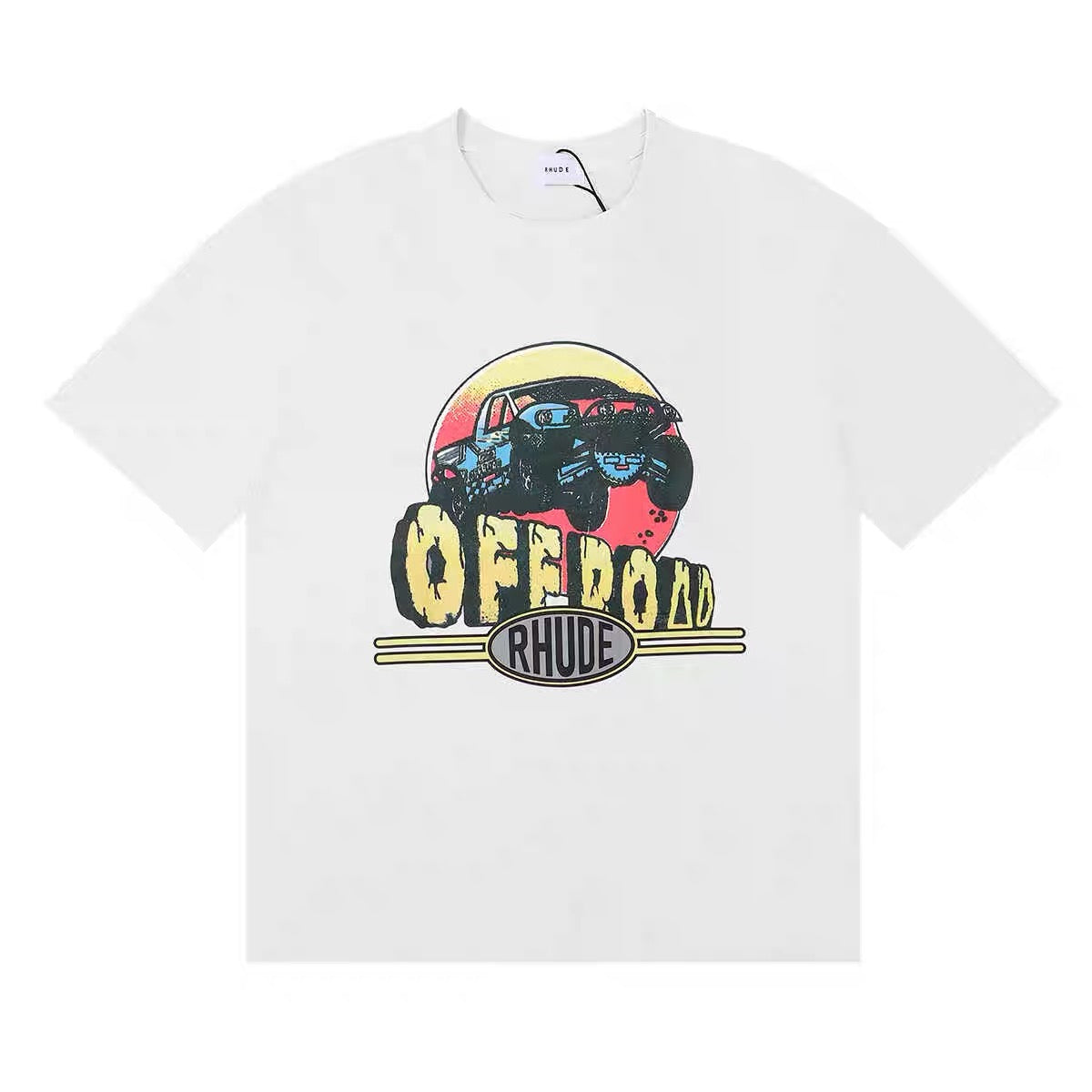 New-RHUDE Off-road vehicle print T-shirt