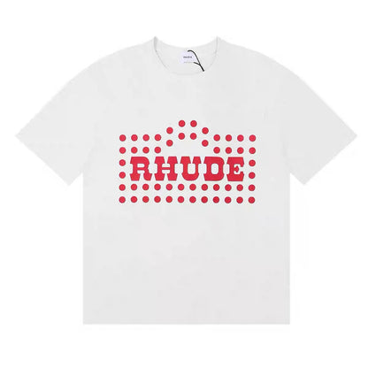 New-RHUDE Polka dot print T-shirt