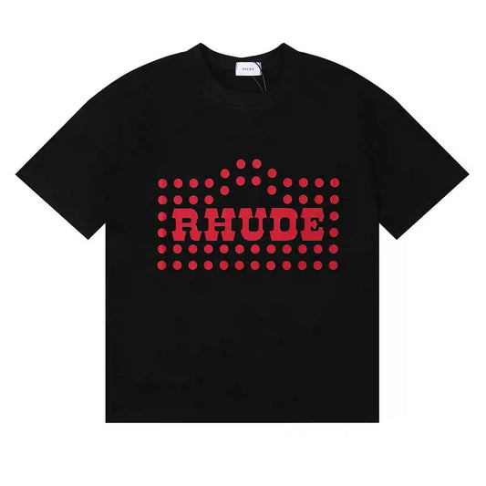 New-RHUDE Polka dot print T-shirt