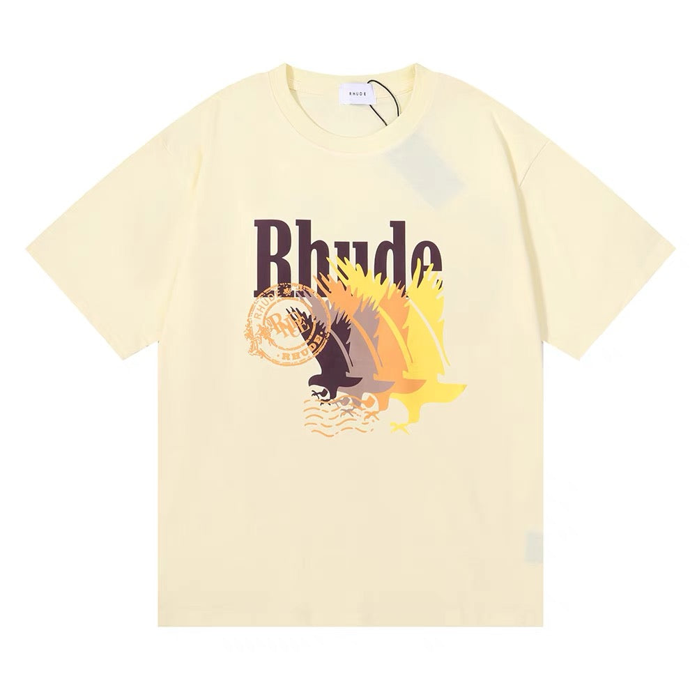 New-RHUDE Eagle print T-shirt