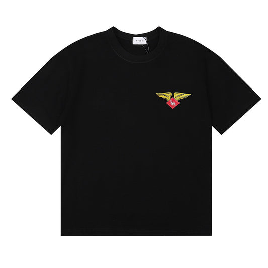 New-RHUDE Spring Summer Retro Logo T-shirt