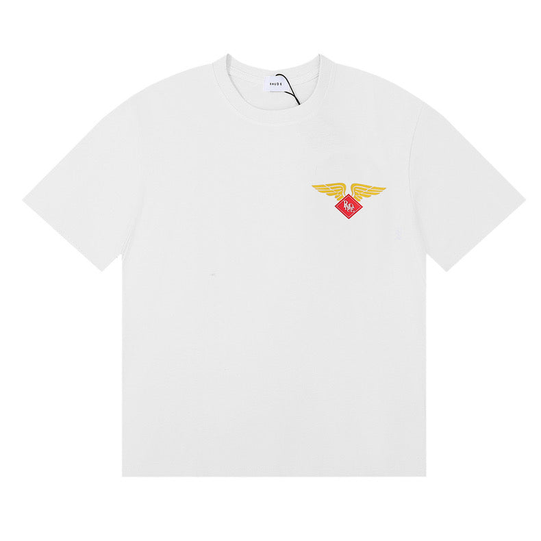 New-RHUDE Spring Summer Retro Logo T-shirt