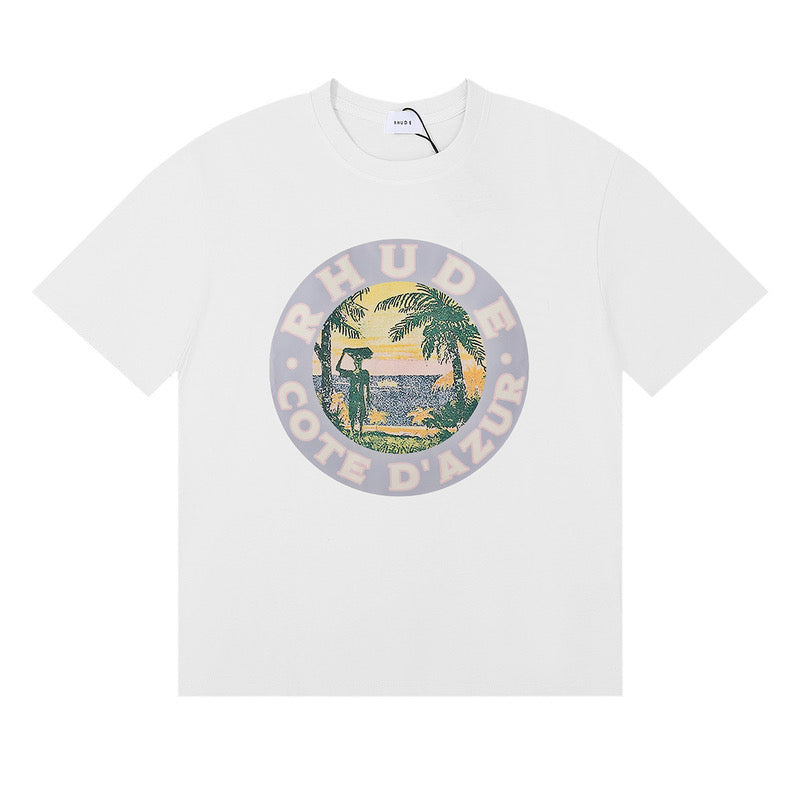 New-RHUDE Coastline sunset poster T-shirt