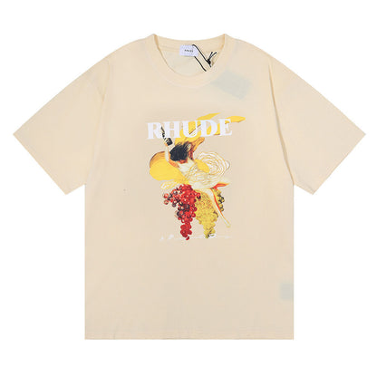 New-RHUDE Grape woman print T-shirt