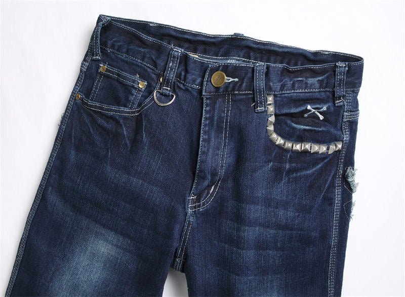 New-PHILIPP embroidered jeans